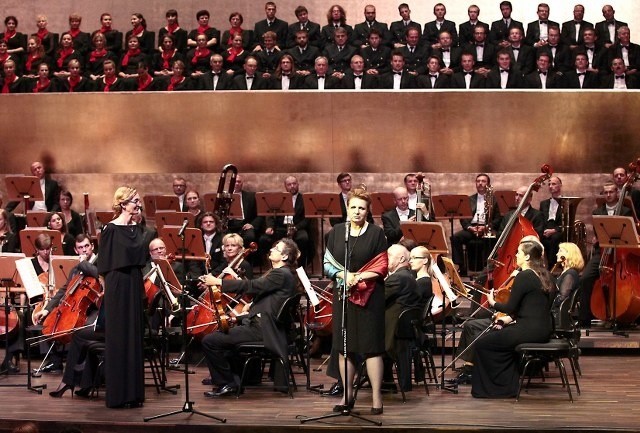 Inauguracja Filharmonii Szczecińskiej. Na zdjęciu minister...