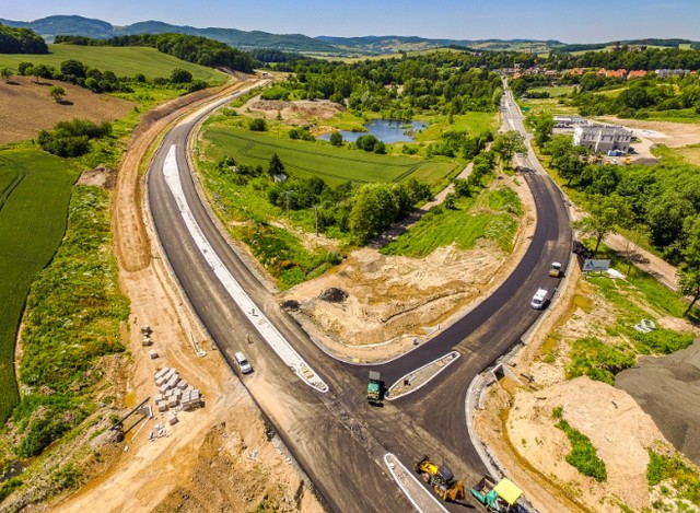 Budowa obwodnicy Bolkowa - stan na koniec czerwca 2019