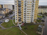 Akcja strażaków na Piaskach w Gorzowie. W mieszkaniu w wieżowcu znaleziono ciało