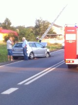 Wypadek koło Andrespola. Hondą wjechała w słup energetyczny [ZDJĘCIA]