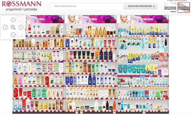 Rossmann uruchamia sklep internetowyE-sklep dostępny jest w dwóch wersjach graficznych. Pierwsza to wersja klasyczna, w której wyświetlają się poszczególne produkty.