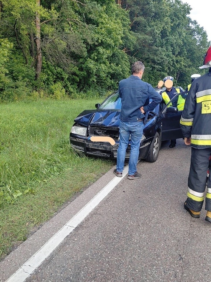 Knyszyn. Wypadek na DK 65. Zderzyły się trzy samochody....