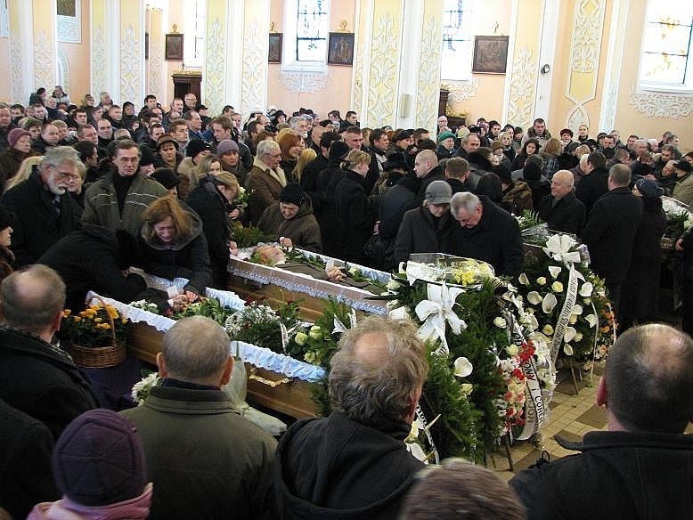 Pogrzeb ofiar wypadku - Hajnówka