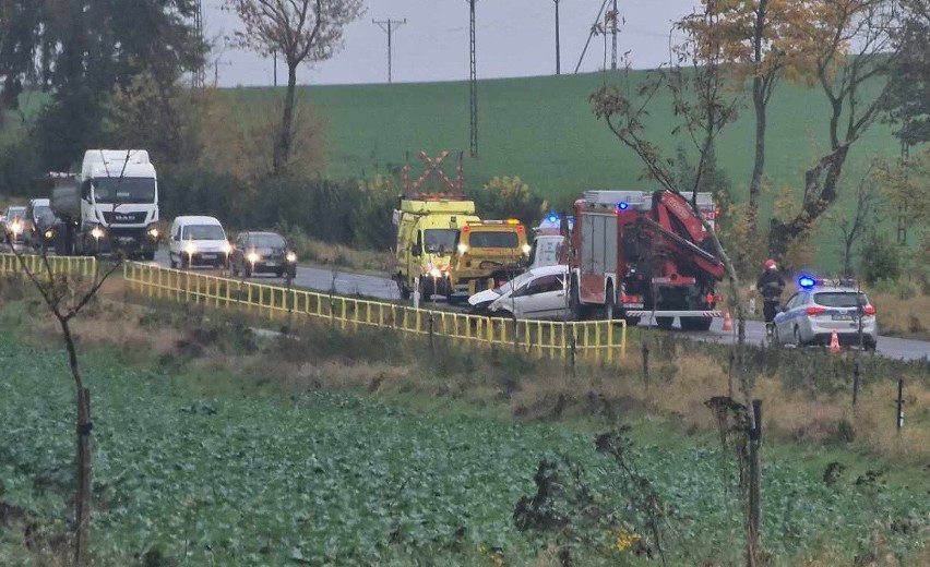 Wypadek na drodze krajowej nr 11 w Boninie