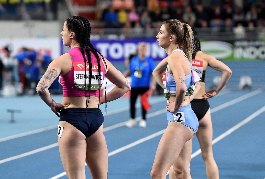 Martyna Kotwiła z Radomia na Halowych Mistrzostwach Europy 2023 w Stambule. Starty na 60 metrów zakończone na półfinale
