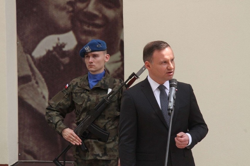 Prezydent Andrzej Duda na uroczystościach w rocznicę "pogromu żydowskiego" w Kielcach