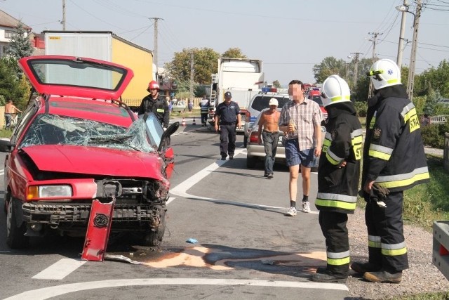 Wypadek w Radlinie w powiecie kieleckim