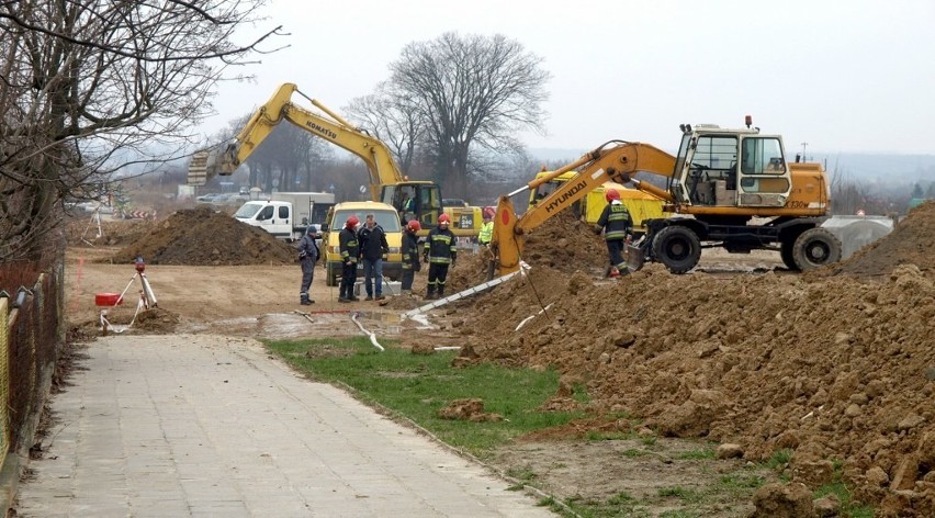 Koparka uszkodziła rurę z gazem w Koszalinie.