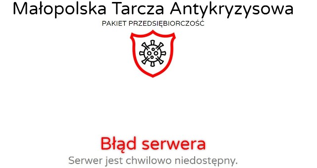 Niedziałająca małopolska tarcza antykryzysowa