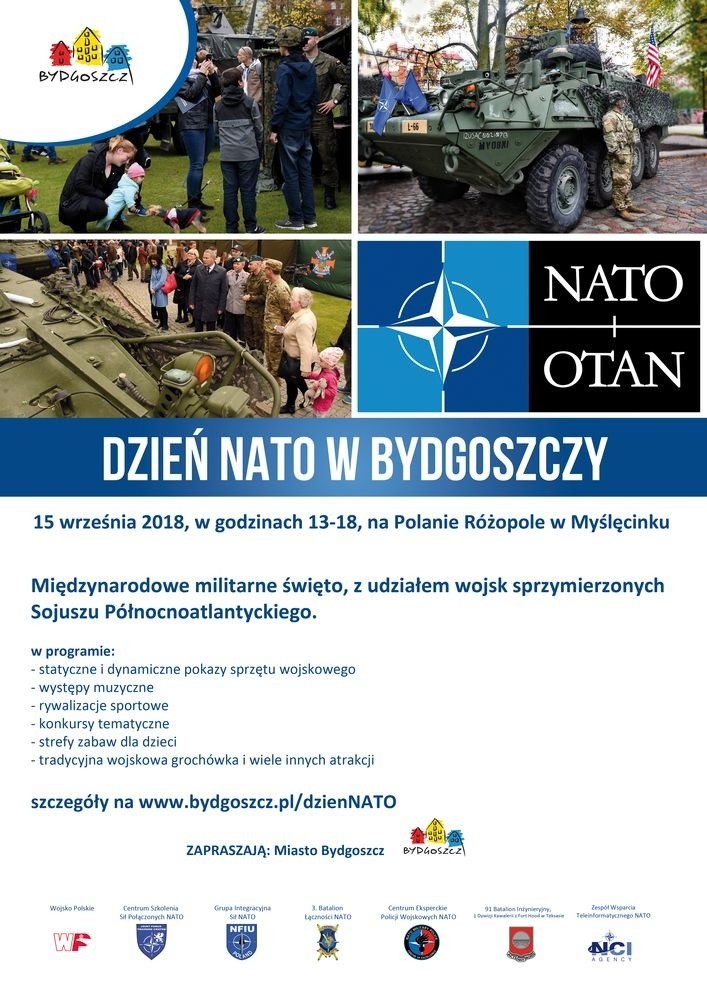 Wojskowe atrakcje w Myślęcinku. Dzień NATO w Bydgoszczy 