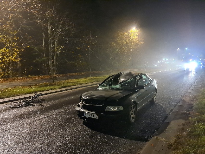 21-letni kierowca, który 13 listopada potrącił rowerzystę na...