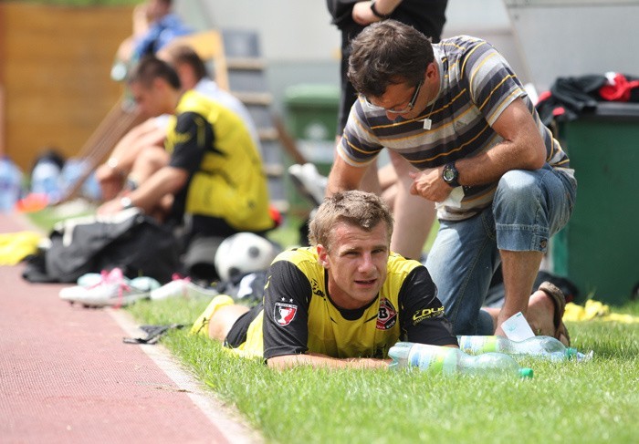 Sparing na stadionie 650-lecia. Gryf Slupsk - Bytovia Bytów...