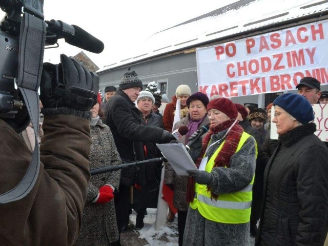 W blokadach w Mąkowarsku brało udział ponad 100 mieszkańców nie tylko tej wsi