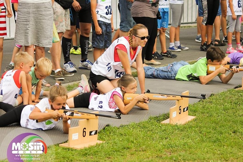 "Biathlon dla każdego" w żorskim Parku Cegielnia