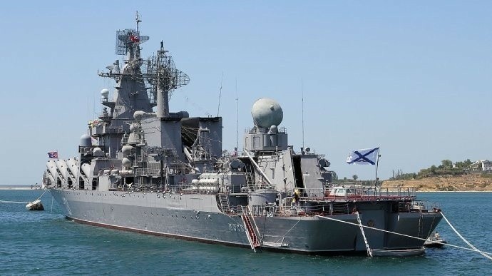 Rosyjski okręt "Moskwa" zatopiony