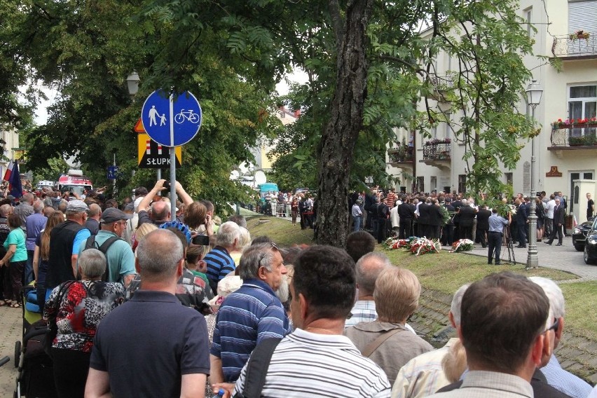 Prezydent Andrzej Duda na uroczystościach w rocznicę "pogromu żydowskiego" w Kielcach