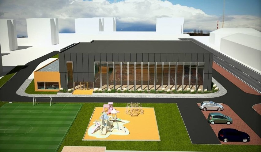 Przy Zespole Szkół nr 1 w Oświęcimiu rozpocznie się wkrótce budowa nowej hali sportowej