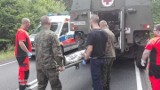 Żołnierze z 12 Brygady Zmechanizowanej pomogli poszkodowanym w wypadku 