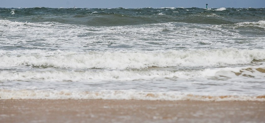 Wichura na Pomorzu. Plaża w Brzeźnie