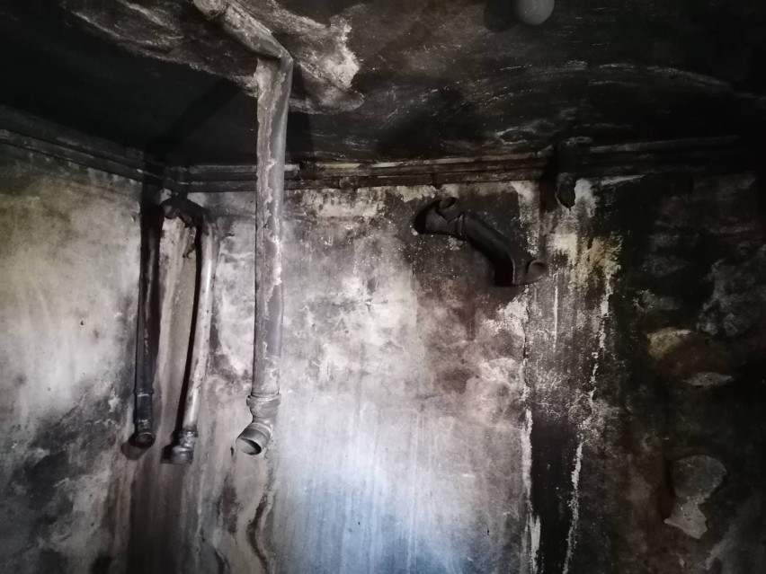 Pożar kotłowni w domu jednorodzinnym w Grucie pod...