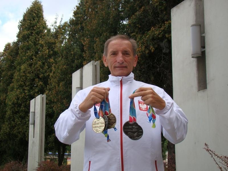 Pięć medali Andrzeja Haja z Oświęcimia w mistrzostwach Europy osób po tranplantacjach