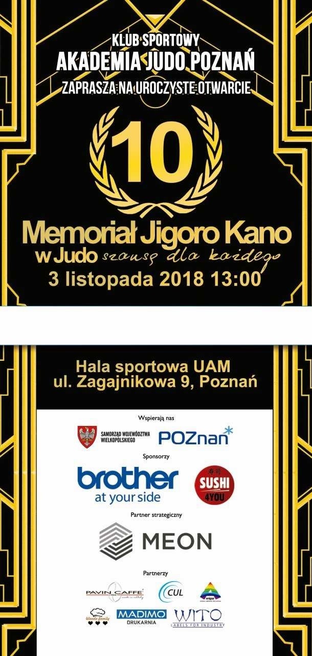 Memoriał Jigoro Kano rozpocznie się w sobotę i niedzielę o godz. 10