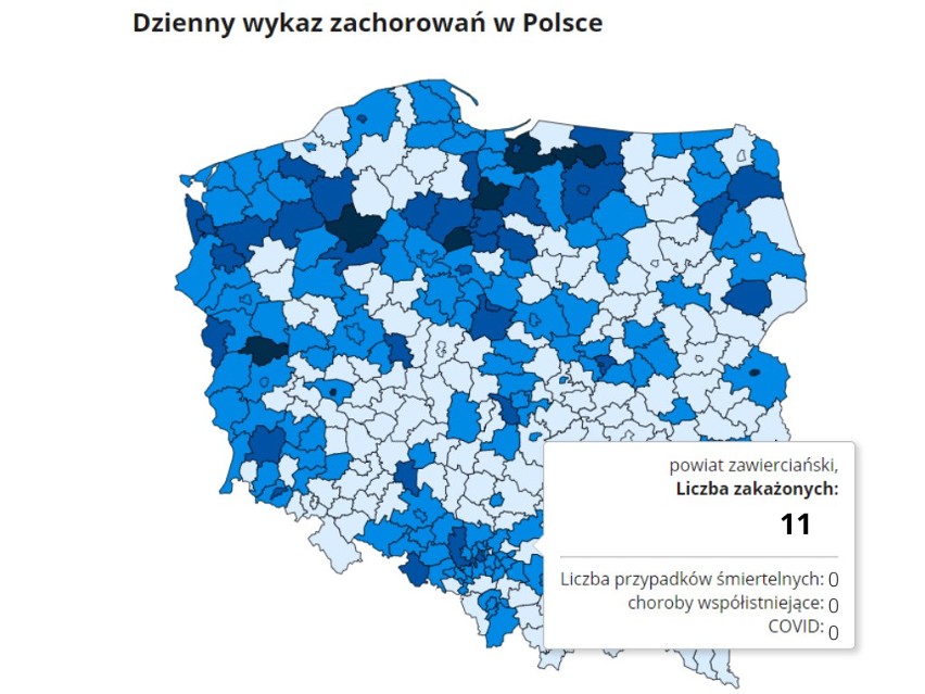 342 nowe zakażenia odnotowano minionej doby w województwie...