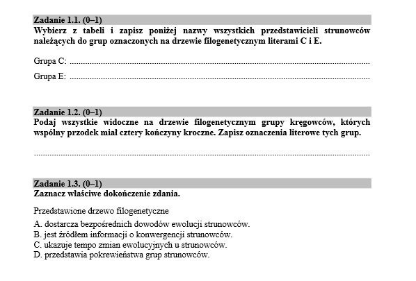 Matura 2015 BIOLOGIA - nowa matura dla LO (wersja A) - ARKUSZ CKE - ODPOWIEDZI - TESTY ONLINE