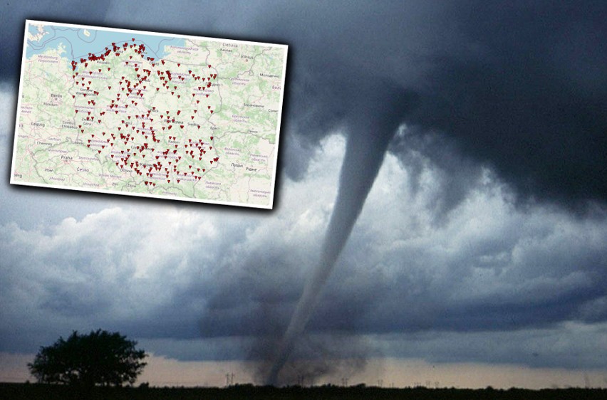 Czy w Polsce mamy "aleję tornad"? Gdzie tornada pojawiają...