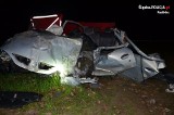 Tragedia na DW 416. Nie żyje 18-letni kierowca renault ZDJĘCIA