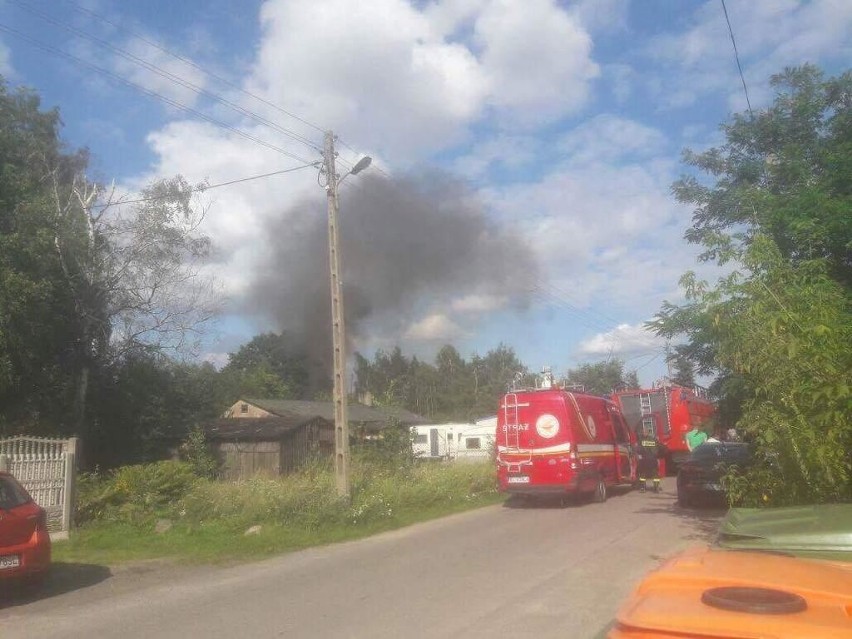 Samolot spadł w Łodzi. Ciężko ranny pilot trafił do szpitala [ZDJĘCIA, FILM]
