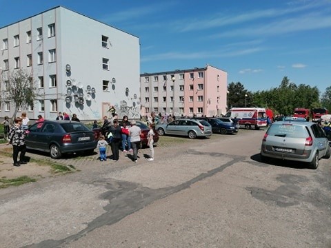 Mieszkańców bloku przy ulicy Marii Gajl w Radomiu ewakuowano.