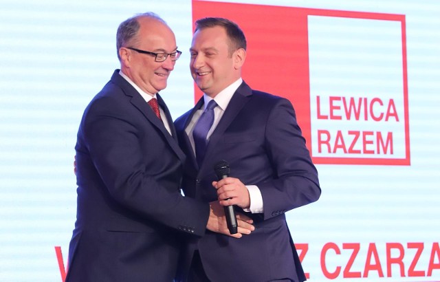 Włodzimierz Czarzasty i Tomasz Trela. W referendum członkowie SLD zdecydowali, że chcą wspólnego, koalicyjnego startu z innymi partiami opozycji.