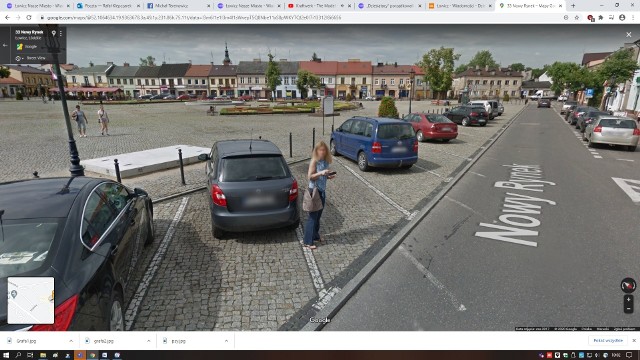 Nowy Rynek w Łowiczu i okolice na Google Street View. Kogo złapała kamera?