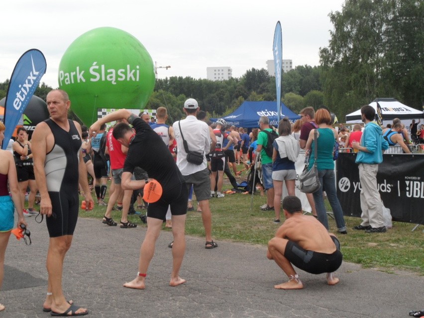 Chorzów: Etixx Silesiaman Triathlon w Parku Śląskim. Dali z siebie wszystko! [WIDEO]