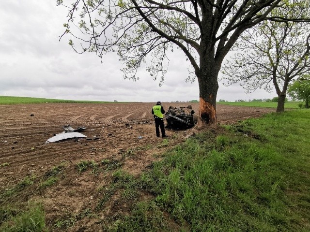 Wypadek wydarzył się na drodze krajowej numer 10 w pobliżu...