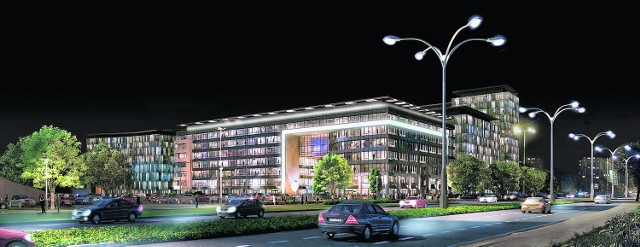 Tak będzie wyglądać Olivia Business Centre - kompleks budynków, które powstaną w al. Grunwaldzkiej.