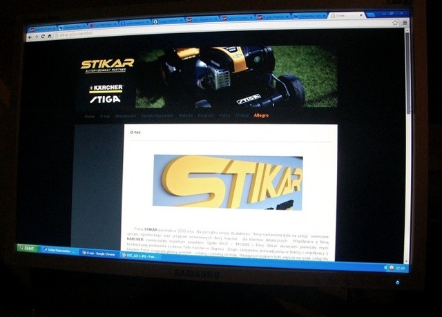 Strona internetowa firmy Stikar wciąż działa.