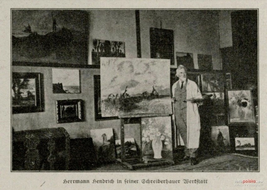 Malarz Hermann Hendrich wybudował dla siebie will przy ulicy...