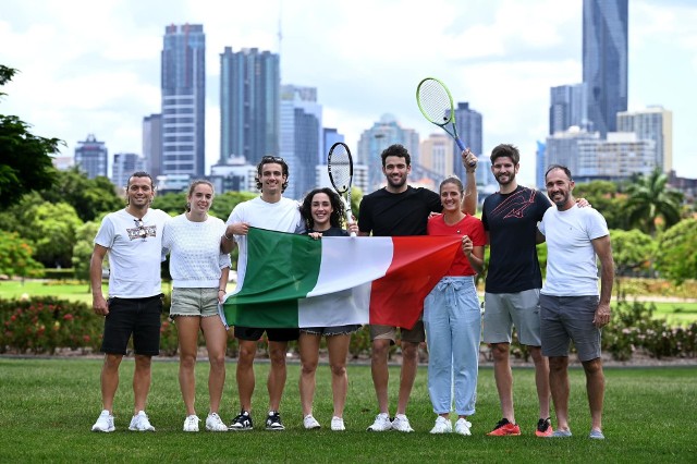 Rywale reprezentacji Polski w United Cup - Włosi czyli Matteo Berrettini, Lorenzo Musetti, Andrea Vavassori, Marco Bortolotti, Martina Trevisan, Lucia Bronzetti i Camila Rosatello