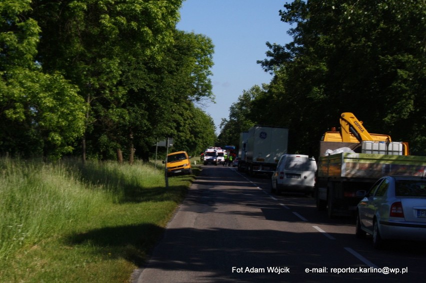 Na drodze wojewódzkiej 163 pod Białogardem doszło do groźnej...