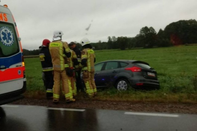 Kierowca forda trafił do szpitala po wypadku w Dobrzyniewie Dużym