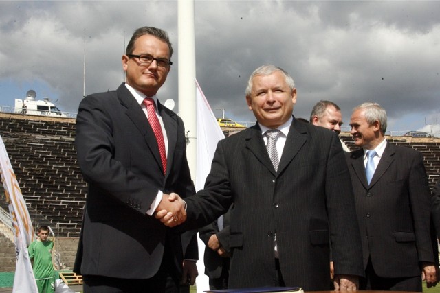 Robert Pietryszyn i Jarosław Kaczyński