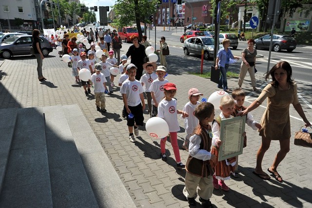 Dzieci przemaszerowały przez Białystok.