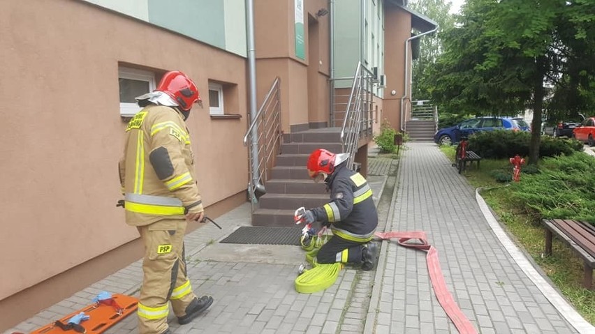 Maków Maz. Ewakuacja w Agencji Restrukturyzacji i Modernizacji Rolnictwa. Na szczęście to tylko ćwiczenia