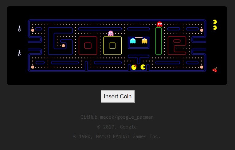 Google Pacman...