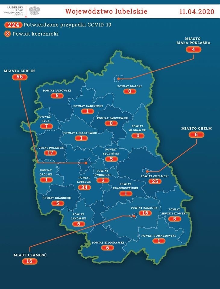 W szpitalu w Puławach zmarł pacjent z koronawirusem. Kolejne zarażenie w regionie