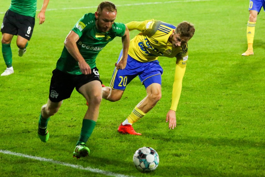 Górnik Łęczna wygrał z Arką Gdynia 2:0. Nużący, ale skuteczny futbol ligowego beniaminka. Zobacz zdjęcia