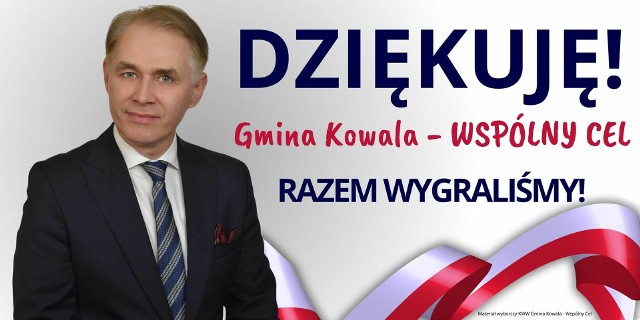 Wiesław Pachniewski został wybrany na nowego wójta Kowali.