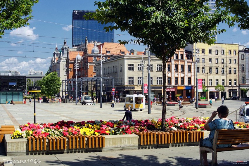 Rynek w Katowicach.